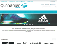 Tablet Screenshot of gunnemansports.nl